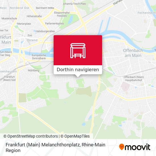 Frankfurt (Main) Melanchthonplatz Karte