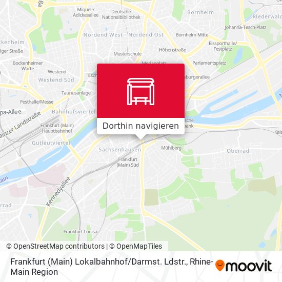 Frankfurt (Main) Lokalbahnhof / Darmst. Ldstr. Karte