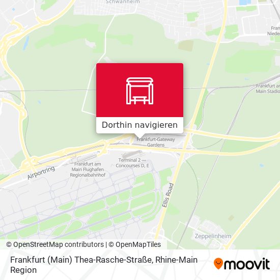 Frankfurt (Main) Thea-Rasche-Straße Karte