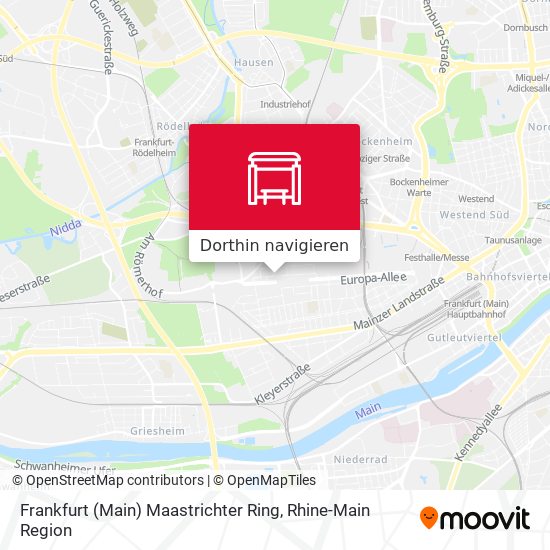 Frankfurt (Main) Maastrichter Ring Karte