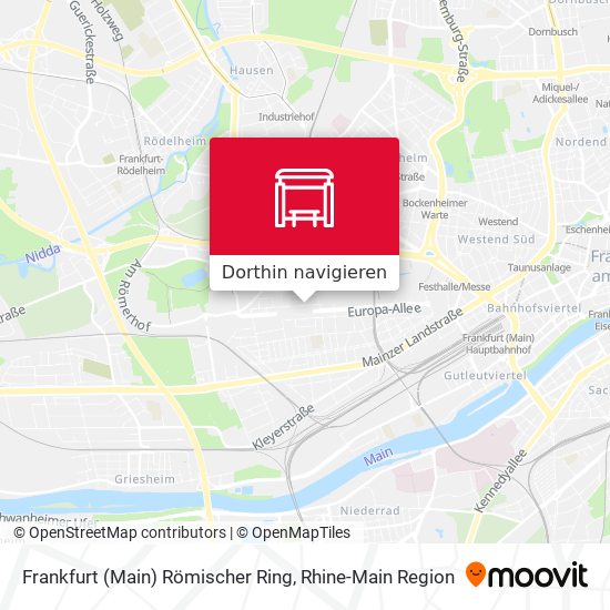 Frankfurt (Main) Römischer Ring Karte