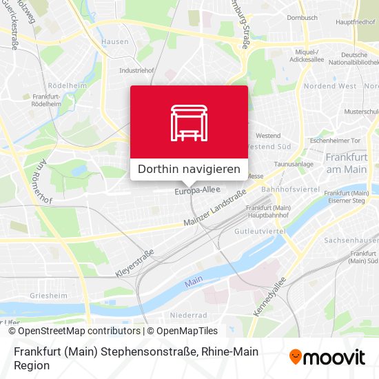 Frankfurt (Main) Stephensonstraße Karte