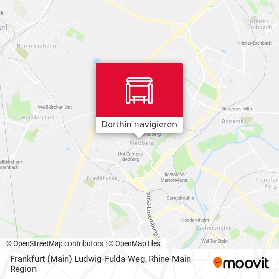Frankfurt (Main) Ludwig-Fulda-Weg Karte
