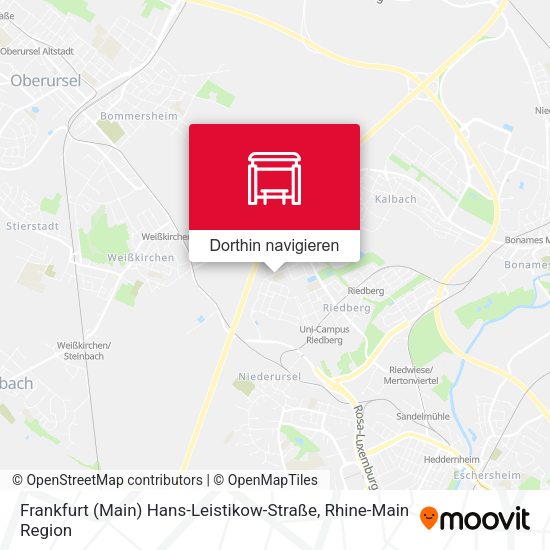 Frankfurt (Main) Hans-Leistikow-Straße Karte