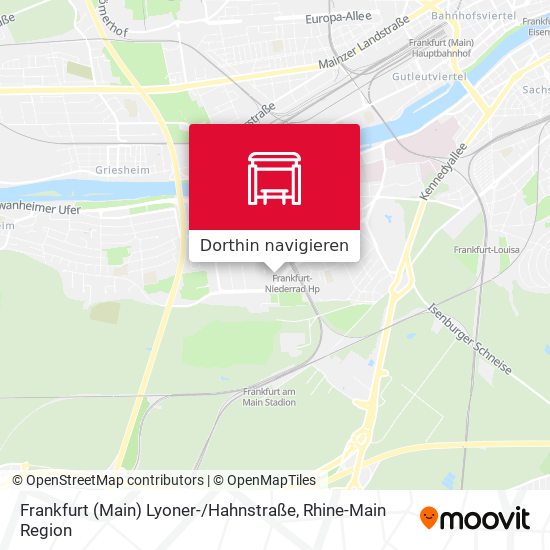 Frankfurt (Main) Lyoner- / Hahnstraße Karte