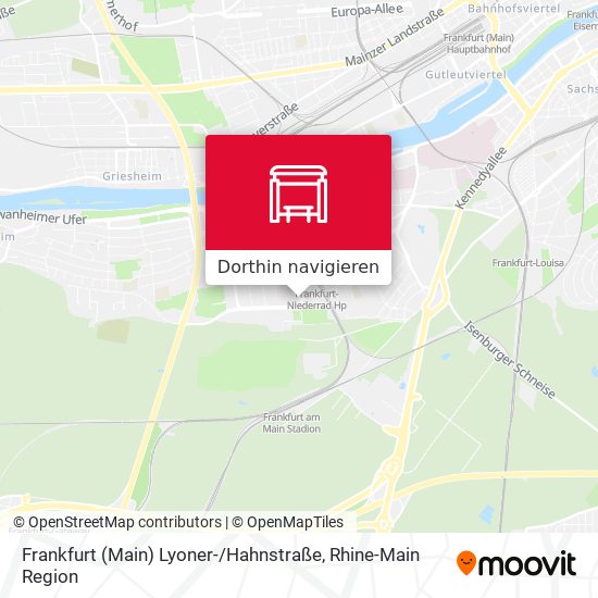 Frankfurt (Main) Lyoner- / Hahnstraße Karte