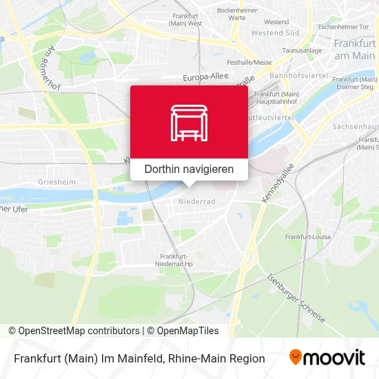 Frankfurt (Main) Im Mainfeld Karte
