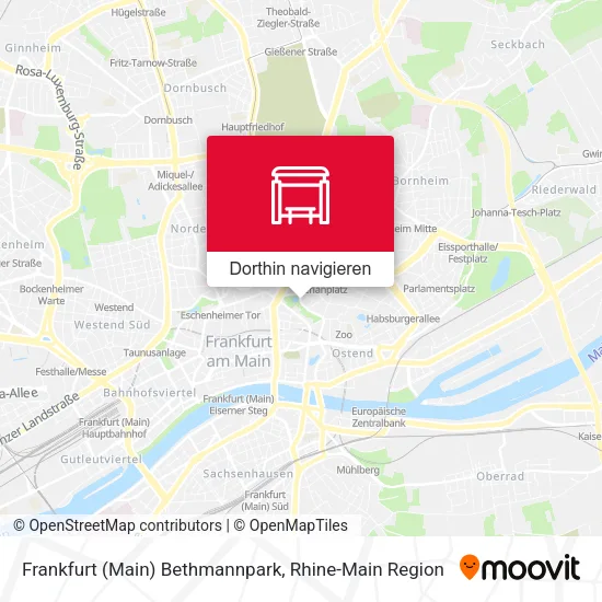 Frankfurt (Main) Bethmannpark Karte
