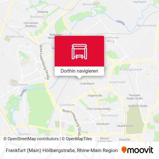 Frankfurt (Main) Höllbergstraße Karte