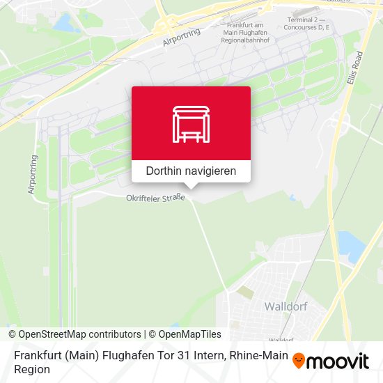 Frankfurt (Main) Flughafen Tor 31 Intern Karte