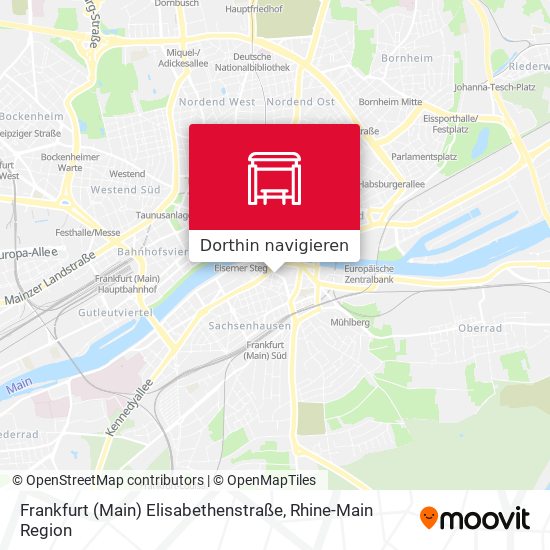 Frankfurt (Main) Elisabethenstraße Karte