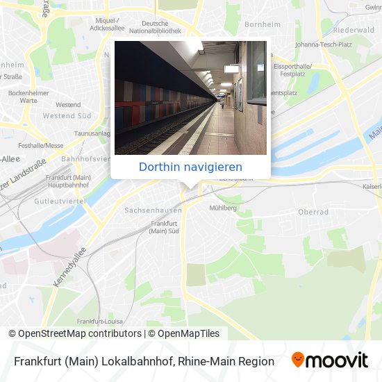 Frankfurt (Main) Lokalbahnhof Karte