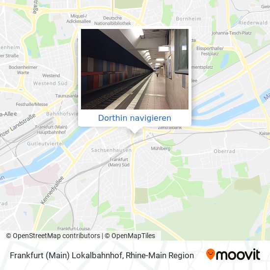 Frankfurt (Main) Lokalbahnhof Karte