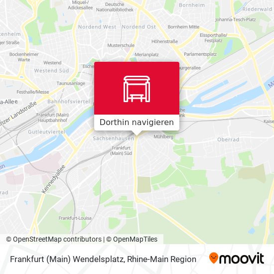 Frankfurt (Main) Wendelsplatz Karte