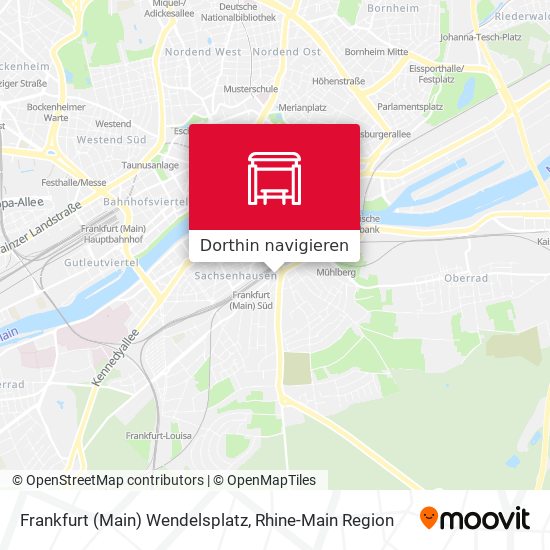 Frankfurt (Main) Wendelsplatz Karte