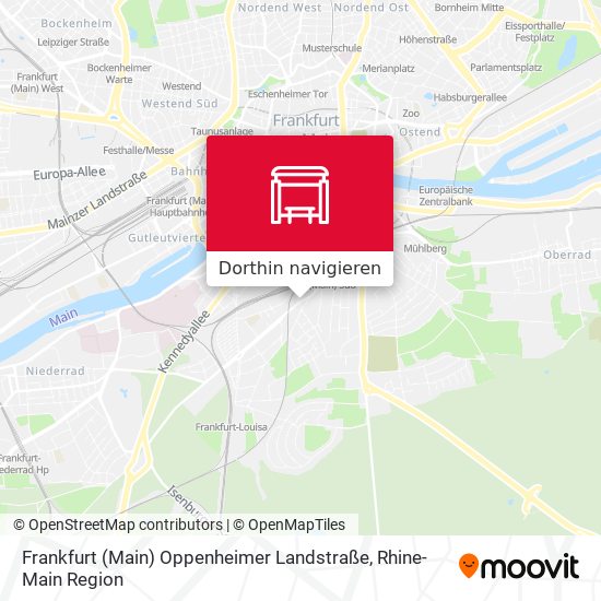 Frankfurt (Main) Oppenheimer Landstraße Karte