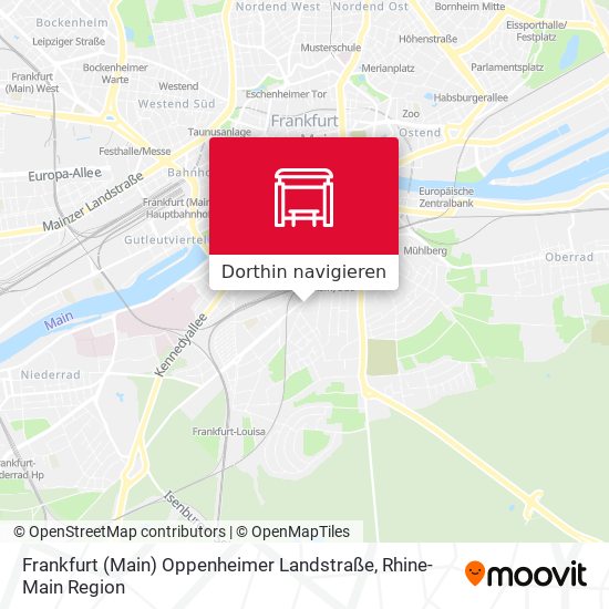 Frankfurt (Main) Oppenheimer Landstraße Karte