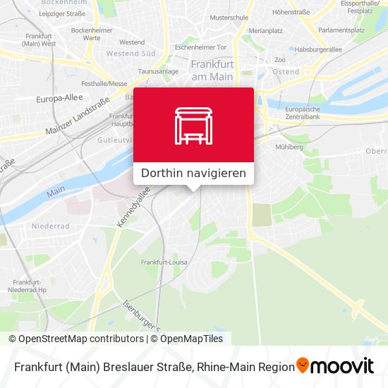 Frankfurt (Main) Breslauer Straße Karte