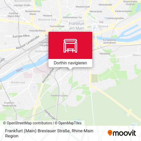 Frankfurt (Main) Breslauer Straße Karte