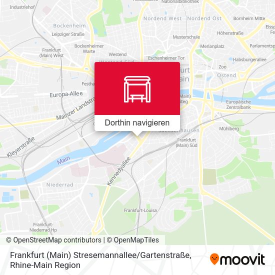 Frankfurt (Main) Stresemannallee / Gartenstraße Karte