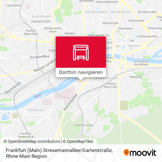 Frankfurt (Main) Stresemannallee / Gartenstraße Karte