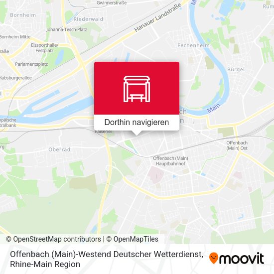Offenbach (Main)-Westend Deutscher Wetterdienst Karte