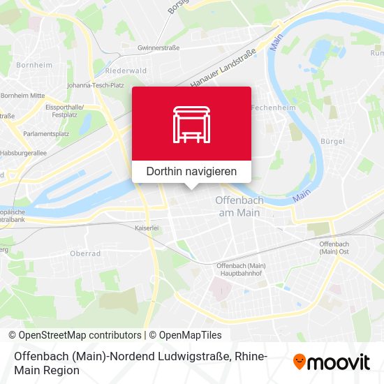 Offenbach (Main)-Nordend Ludwigstraße Karte