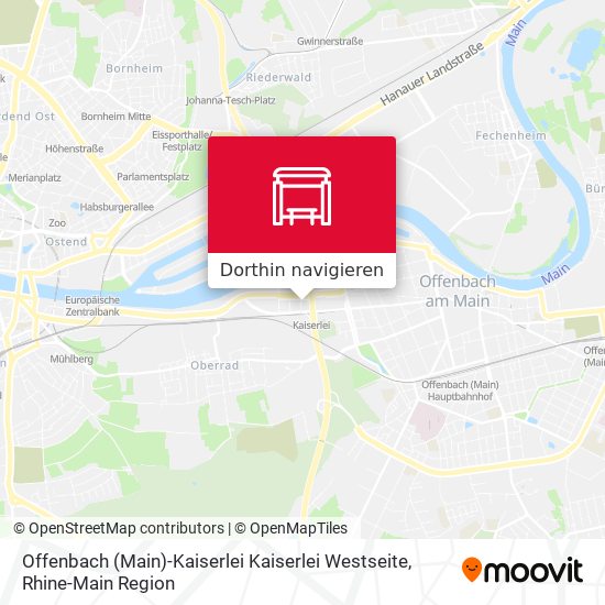 Offenbach (Main)-Kaiserlei Kaiserlei Westseite Karte