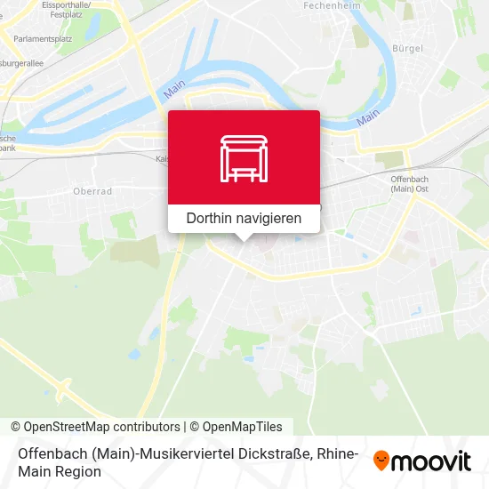Offenbach (Main)-Musikerviertel Dickstraße Karte