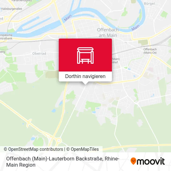 Offenbach (Main)-Lauterborn Backstraße Karte