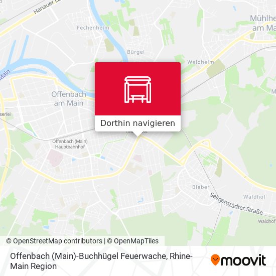 Offenbach (Main)-Buchhügel Feuerwache Karte