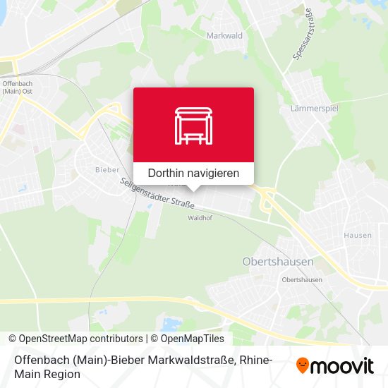 Offenbach (Main)-Bieber Markwaldstraße Karte
