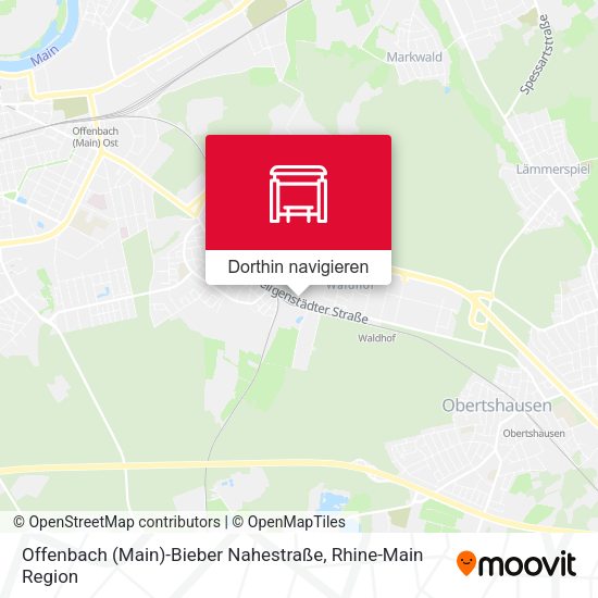 Offenbach (Main)-Bieber Nahestraße Karte