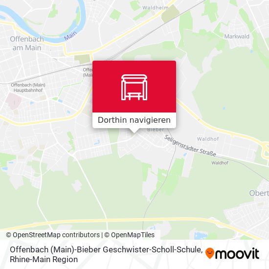 Offenbach (Main)-Bieber Geschwister-Scholl-Schule Karte