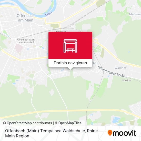 Offenbach (Main)-Tempelsee Waldschule Karte