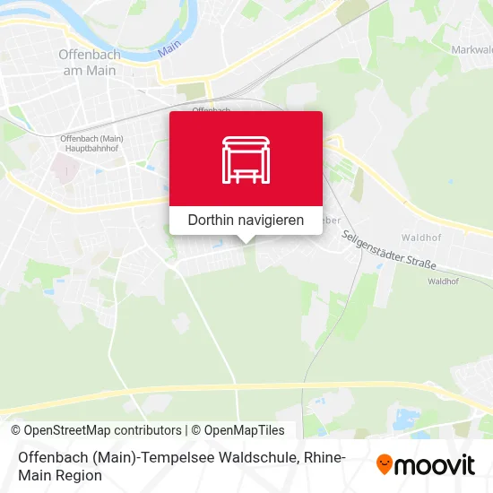 Offenbach (Main)-Tempelsee Waldschule Karte