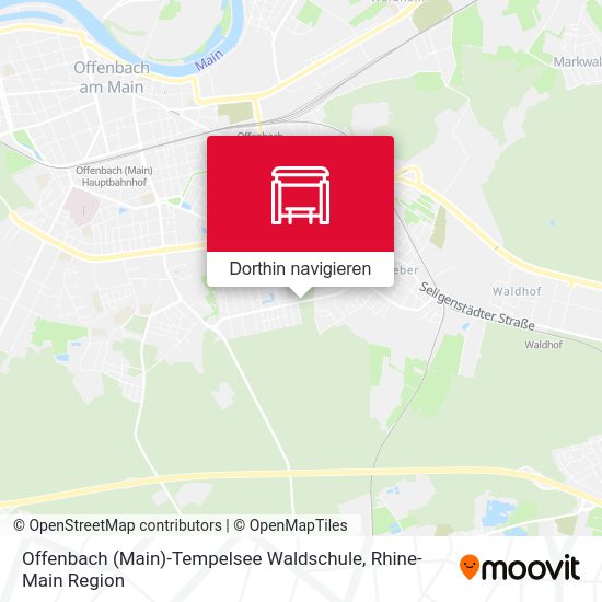 Offenbach (Main)-Tempelsee Waldschule Karte