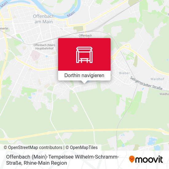 Offenbach (Main)-Tempelsee Wilhelm-Schramm-Straße Karte