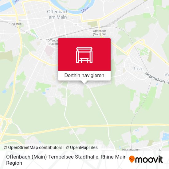 Offenbach (Main)-Tempelsee Stadthalle Karte