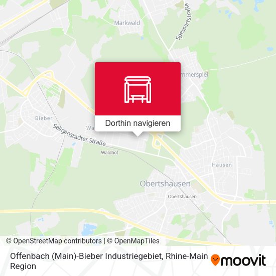 Offenbach (Main)-Bieber Industriegebiet Karte