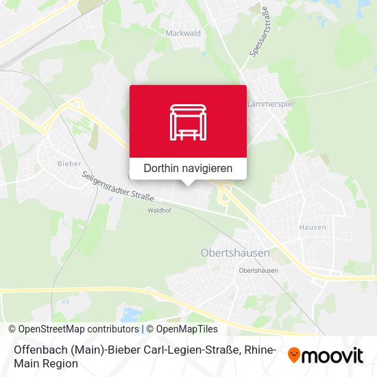 Offenbach (Main)-Bieber Carl-Legien-Straße Karte