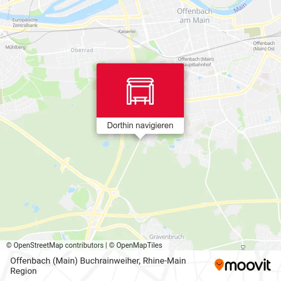 Offenbach (Main) Buchrainweiher Karte