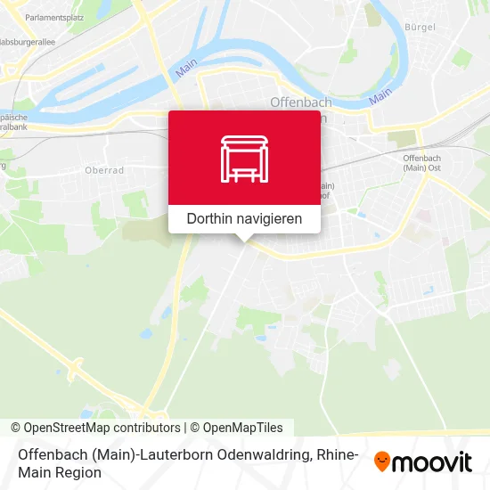 Offenbach (Main)-Lauterborn Odenwaldring Karte