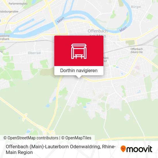 Offenbach (Main)-Lauterborn Odenwaldring Karte
