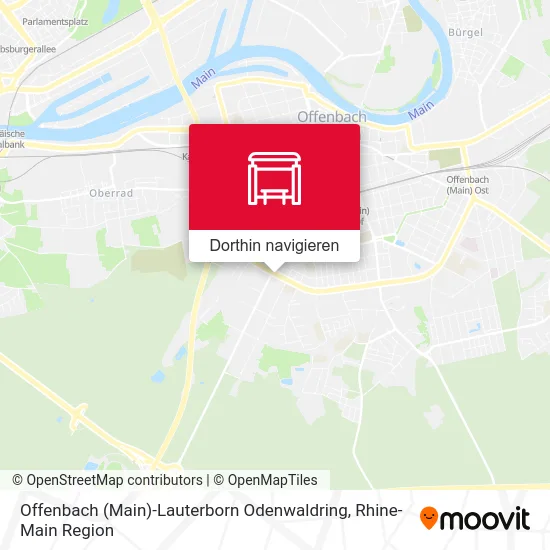 Offenbach (Main)-Lauterborn Odenwaldring Karte