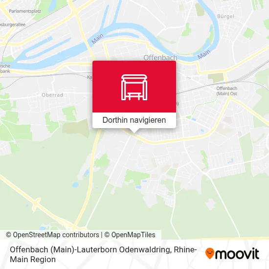 Offenbach (Main)-Lauterborn Odenwaldring Karte