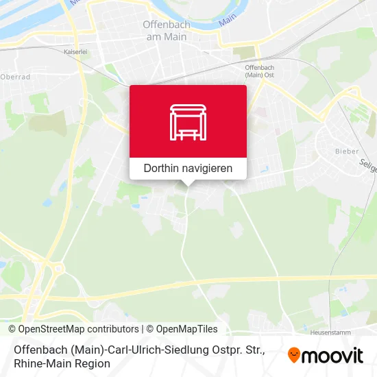 Offenbach (Main)-Carl-Ulrich-Siedlung Ostpr. Str. Karte