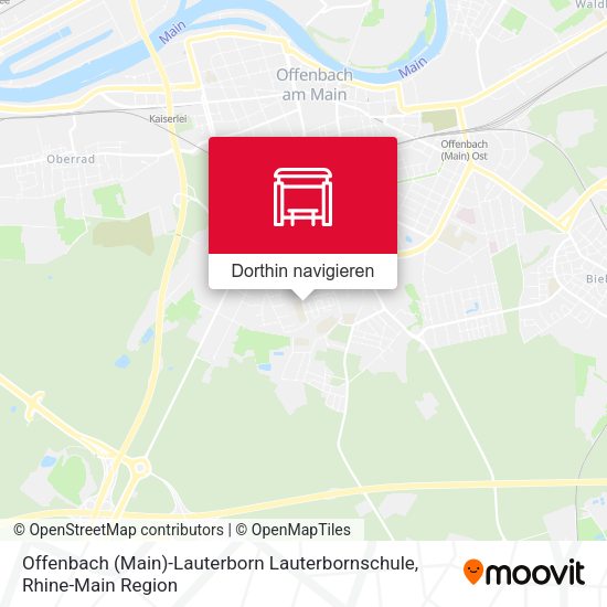 Offenbach (Main)-Lauterborn Lauterbornschule Karte