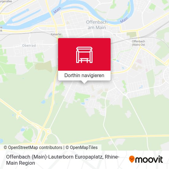 Offenbach (Main)-Lauterborn Europaplatz Karte