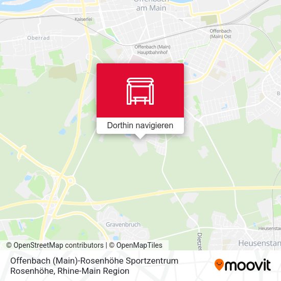 Offenbach (Main)-Rosenhöhe Sportzentrum Rosenhöhe Karte